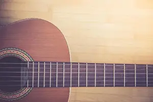 Text Space Prints: Classical guitar and strings, professional instrument