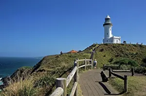 Architectural Prints: Cliff walk and lighthouse, Byron Bay, Cape Byron, New South Wales, Australia