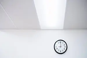 Deadline Prints: Clock on an office wall