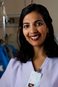 To Camera Prints: Close up of nurse