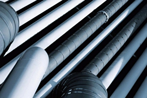 Connections Prints: Close up of pipeline system