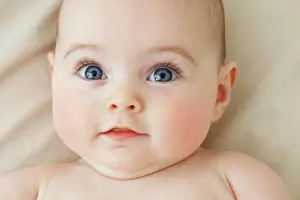 Expressive Prints: Close up Portrait of Baby Girl