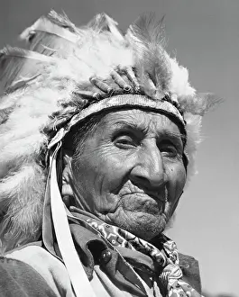 70 75 Prints: Close-up of a Cherokee man