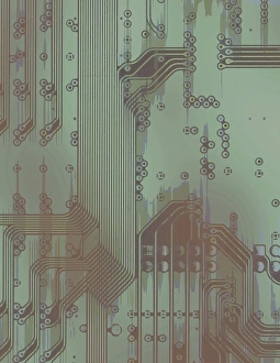 Electronics Prints: Close-up of a circuit board