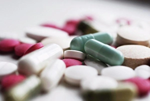 Manufacturing Prints: Close-up of pills