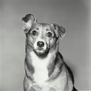 Alertness Prints: Close-up of a puppy