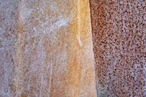 Heavy Prints: Close-up of rusty metal for background and texture