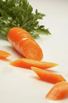 Close-up of slices of a carrot