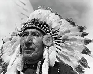 Wrinkled Prints: Close-up of a tribal man