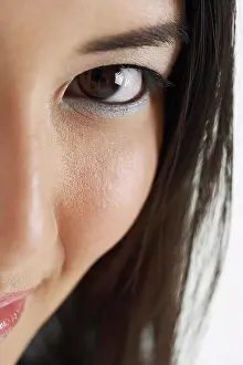 Body Parts Prints: Close-Up of Woman's Face