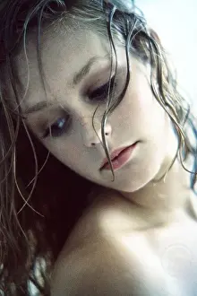 Body Conscious Prints: Close-up of a young woman