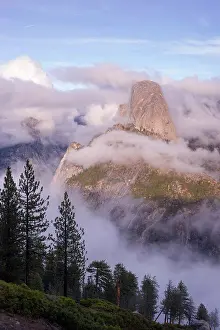 Dangerous Prints: The clouds are moving in on the view from Glacier Point