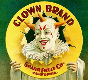Labels Prints: Clown Brand