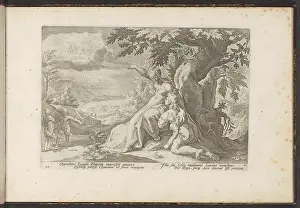 Voorkeursbeeld Prints: Clymene points Phaëthon his father