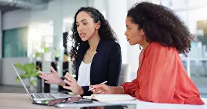 Coaching Prints: Coaching, training and woman with mentor writing