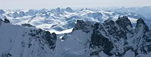 Snowing Prints: the Coast Mountaims of British Columbia Canada