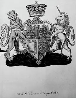 1944 Prints: Coats-Of-Arms For Princesses -- Coats-of Arms for Princess Elizabeth
