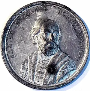 Human Representation Prints: Coin by Samuel Judin, Tin, 1730-, Private Collection, D 38