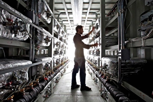 Historical Prints: Cold Fusion plant containing E-cat connected in series