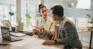 Paperwork Prints: Collaboration, documents and meeting with business people in office for development or discussion