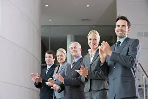 Clapping Prints: Colleagues clapping