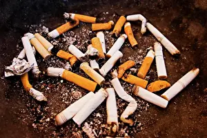 Smoking Prints: A collection of cigarette butts