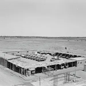 Heidematschappij Prints: Collection Dutch Heidematschappij. camps, car garages, Hashemiyah. undated. Hashemiyah