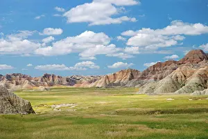 Arid Prints: colorful landscape in badlands national park, south dakota united states of america