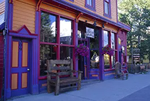 Traveller Prints: The colorful town of Crested Butte. (Editorial Usage Only)