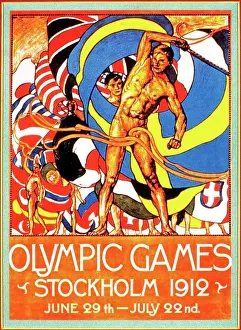 colour poster ad stockholm olympic games Trending Item 2