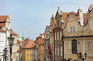 Diverse Prints: Colourful houses in the Lesser Quarter of Prague (Mala Strana)
