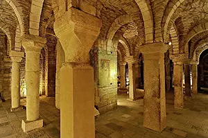 Grave Prints: Columns, archways, fresco in the Byzantine style