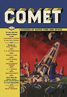 Alien Prints: Comet: Giant Space Gun, Pulp Magazine Covers