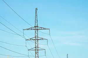 Resource Prints: Communications High-voltage transmission lines Samara Samara region Russia Copyright