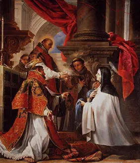 Communion Prints: The Communion of Saint Theresa by Cabezalero