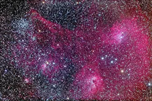 Starry Prints: The complex area of clusters and nebulosity in central Auriga