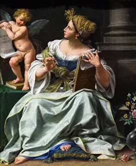 Beautiful Woman Prints: The Coneaean Sibyl; about 1730 Oil on canvas Donato Creti Italian Bolognese; 1671-1749
