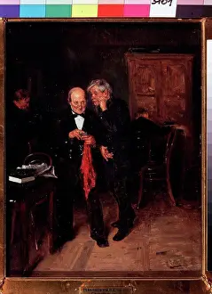 The Wanderers Prints: Confidences by Makovsky, Vladimir Yegorovich (1846-1920)/ State Tretyakov Gallery