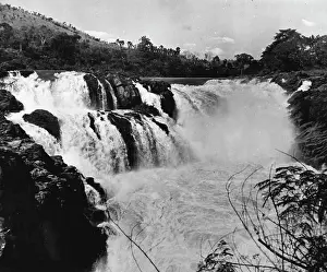 Congo Prints: The Congo Goes Modern -- The Boiling waters of the Turbulent River Kwango Spill over cataracts near spectacle for those