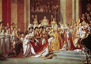 Notre Dame Prints: The Consecration of the Emperor Napoleon & the Coronation of the Empress Josephine in the Cathedral of Notre-Dame de