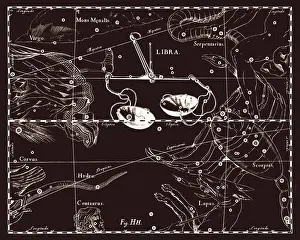 Scales Prints: Constellation of Libra
