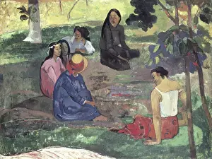 Conversation Prints: Conversation (Les Parau Parau) 1891 Paul Gauguin (1848-1903/French) Oil on Canvas State Hermitage Museum