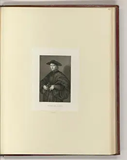 Graphic Prints: Copper engraving and etching by Antoine Alexandre Morel depicting the artist André del Sarto