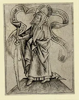 Expressive Prints: Copper engraving of Judas Thaddäus by Meister der Berliner Passion
