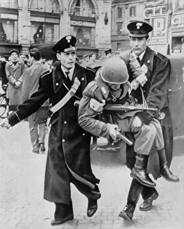 Patrol Prints: Cop's Life No Cinch In Rome - A roman policeman