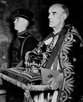 Velvet Prints: The Coronation Crown -- The Dean of Westminster