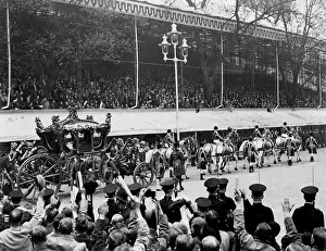 King Of The United Kingdom Prints: The Coronation of King George VI And Queen Elizabeth -- A view of the Coronation Coach