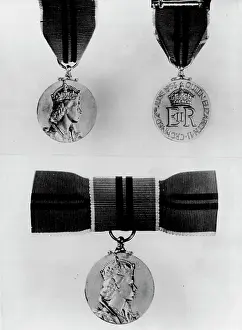 Commonwealth Prints: The Coronation Medal. Queen Elizabeth II has approved the institution