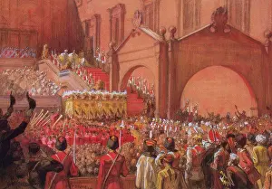 Realism Prints: Coronation of russian tsar by Albert Gustaf Aristides Edelfelt