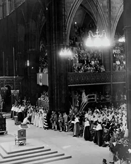 Velvet Prints: The Coronation Service -- Queen Elizabeth II was crowned in Westminster Abbey to-day
